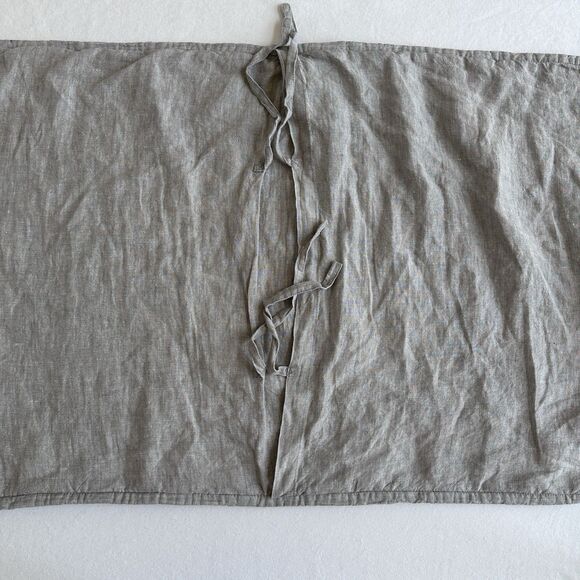 RH Restoration Hardware 100% Linen  Quilted Pillow Case Sham King Brown - Picture 3 of 5